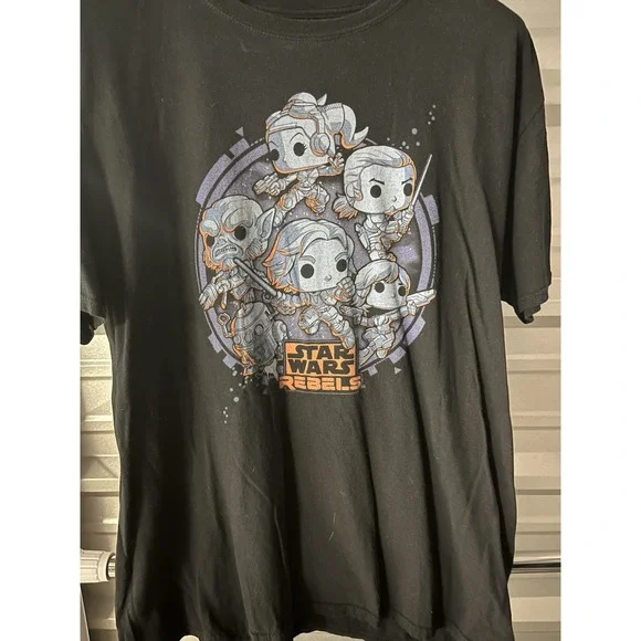 Funko Pop! Star Wars Rebels Men's Black T-Shirt Size XL - Picture 2 of 3